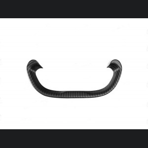 Alfa Romeo 4C Steering Wheel Trim - Carbon Fiber - Lower Trim Piece - Matte Carbon 