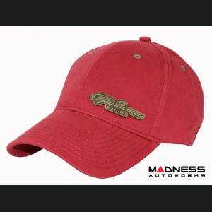 Alfa Romeo Cap - Red w/ Bronze Accents - Classiche