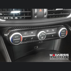 Alfa Romeo Stelvio Air Conditioning Dash Bezel - Carbon Fiber - Pre '20