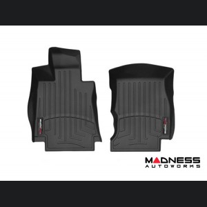 Alfa Romeo Giulia Floor Liners - WeatherTech - Black - Front - AWD