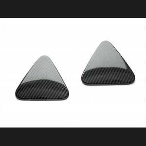  Alfa Romeo Giulia Quadrifoglio (QV) Fender Badge Cover Set - Carbon Fiber