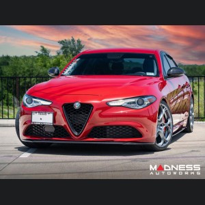 Alfa Romeo Giulia Front Spoiler - Carbon Fiber - Italia Style - Stile Italia - Base Model - V1 - One Piece Design 