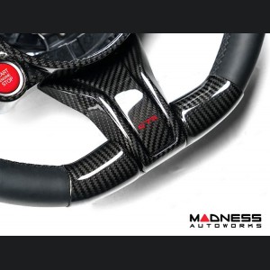 Alfa Romeo Giulia Steering Wheel Trim - Carbon Fiber - Lower Decal Trim - QV Model - 2020+ models - GTA