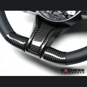 Alfa Romeo Giulia Steering Wheel Trim - Carbon Fiber - Lower Wheel Cover - QV Model - 2020+ models