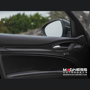 Alfa Romeo Stelvio Door Trim - Interior Door Trim Kit - Feroce Carbon