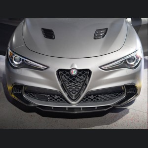  Alfa Romeo Stelvio Hood Air Vent Trim Kit - Quadrifoglio - Carbon Fiber