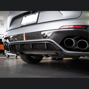 Alfa Romeo Stelvio Rear Diffuser - Carbon Fiber - Quadrifoglio Model