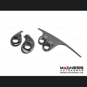 Alfa Romeo 4C Interior Air Vent Trim Kit - Carbon Fiber - Coupe - Matte Finish