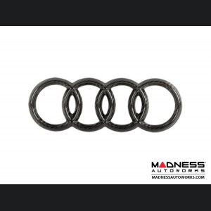 Audi Rear Emblem by Feroce - 8.5" (216mm) - Carbon Fiber