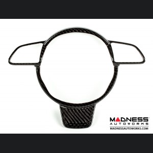 Audi A3/A4/A5 Steering Wheel Trim Cover - Carbon Fiber