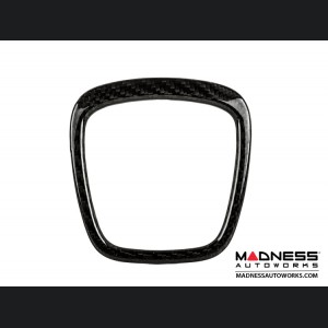 Audi A6 Airbag Logo Trim Cover by Feroce - Carbon Fiber