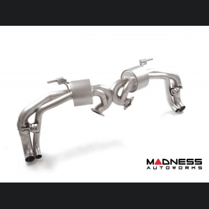 Audi R8 Performance Exhaust - Rear Section w/ Vacuum Operated Valve - Dual Exit - Evo Line