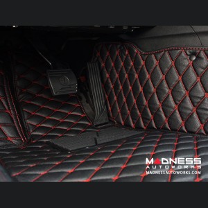 Jeep Renegade Floor Liner Set - Black w/ Red Stitching