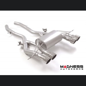 BMW 4 Series Performance Exhaust - M4 3.0L Competition - Ragazzon - Evo Line - Axle Back w/ Valves - Dual Exit/ Quad Polished Tips