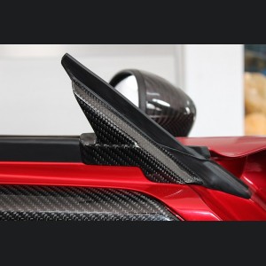 Alfa Romeo 4C Carbon Fiber Interior Door Triangle Cover Kit 