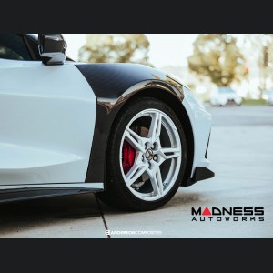 Chevrolet Corvette C8 Carbon Fiber Front Fenders - Anderson Composites 