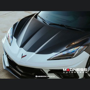 Chevrolet Corvette C8 Carbon Fiber Hood - Anderson Composites - OE Style - Stingray