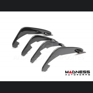 Chevrolet Corvette C8 Carbon Fiber Rear Diffuser Fins - Anderson Composites 