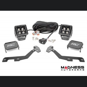 Dodge Ram 1500 Lighting Upgrade - Ditch Light Kit - Black Series LED w/ White DRL