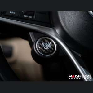 Alfa Romeo Stelvio Start Stop Button Overlay - Carbon Fiber - Feroce Carbon