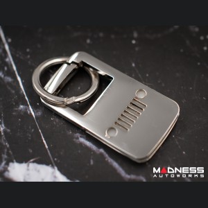 Jeep Keychain - Stainless Clip w/ Jeep Logo