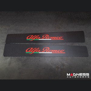 Alfa Romeo 4C Carbon Fiber Door Sills - w/ Alfa Romeo Logo