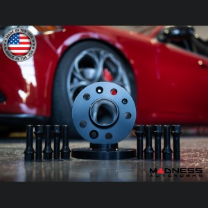 Alfa Romeo Giulia Wheel Spacers - MADNESS - 15mm - set of 2 w/ extended bolts