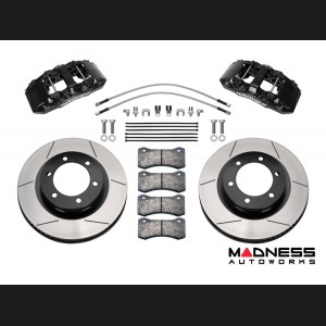 Ford Ranger Brake Conversion Kit - Wilwood AERO6-DM Front Brake Kit (Black Calipers / Plain Face Rotors)