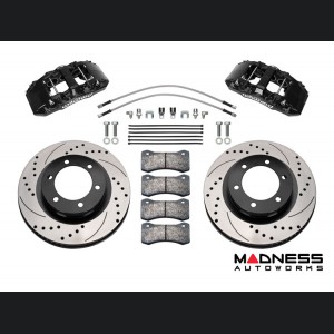 Ford Ranger Brake Conversion Kit - Wilwood AERO6-DM Front Brake Kit (Black Calipers / Drilled Rotors)