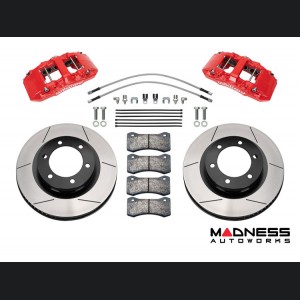 Ford Ranger Brake Conversion Kit - Wilwood AERO6-DM Front Brake Kit (Red Calipers / Plain Face Rotors)