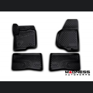 Ford F-250 Floor Liners - 3D Molded - Front + Rear - 4 Door