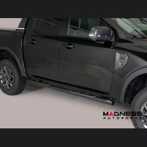 Ford Ranger Side Steps - GP by Misutonida - Black