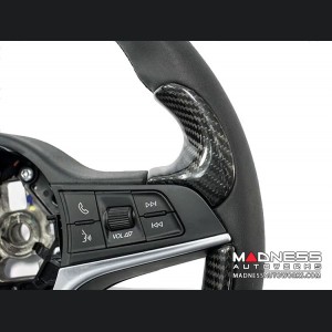 Alfa Romeo Stelvio Steering Wheel Trim - Carbon Fiber - Thumb Grip Cover Set 