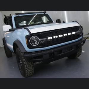 Ford Bronco Front Grille Letter Kit - B R O N C O - White - Illuminated