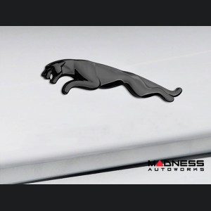 Jaguar Custom Emblem - Leaping Jaguar - Satin Black Finish