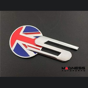 Jaguar Custom Emblem - S Sport - Chrome Finish - Union Jack