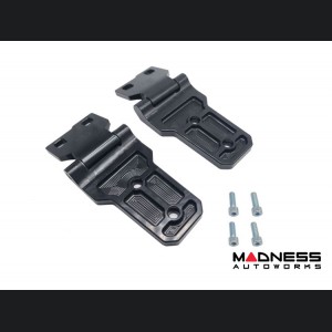 Jeep Gladiator JT Billet Hood Hinges - Aluminum - Black