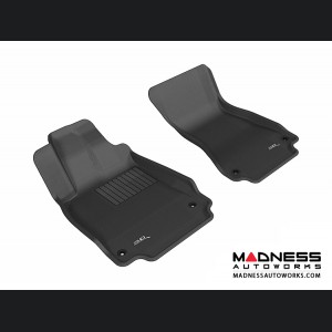 Audi A6/ S6/ A7 Floor Mats (Set of 2) - Front - Black by 3D MAXpider (2012-)