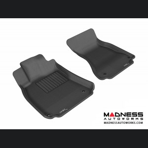 Audi A4/ S4/ RS4/ A5/ S5 Floor Mats (Set of 2) - Front - Black by 3D MAXpider (2009-2015)