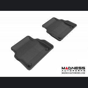 Audi A8 Floor Mats (Set of 2) - Rear - Black by 3D MAXpider (2011-2015)