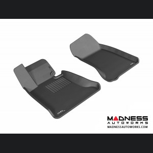 BMW 5 Series Floor Mats (Set of 2) - Front - Black by 3D MAXpider - E60 Sedan