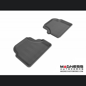 BMW 5 Series Floor Mats (Set of 2) - Rear - Black by 3D MAXpider - E60 Sedan