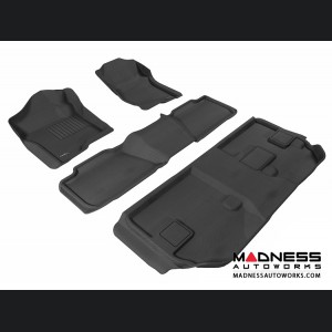 Chevrolet Suburban Floor Mats (Set of 4) - Black by 3D MAXpider (2007-2014)