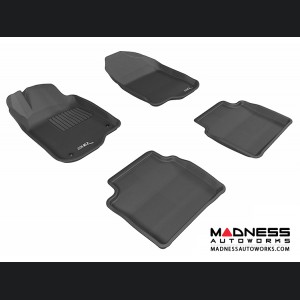 Chevrolet Malibu Floor Mats (Set of 4) - Black by 3D MAXpider (2008-2012)