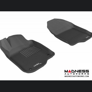 Chevrolet Malibu Floor Mats (Set of 2) - Front - Black by 3D MAXpider (2008-2012)