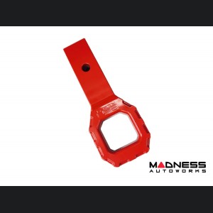 Billet Recovery Hook - Enhanced Hitch Tow Hook - Aluminum - Red