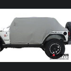 Jeep Wrangler JK by Smittybilt - Cab Cover w/ Door Flap - 4 Door - Grey