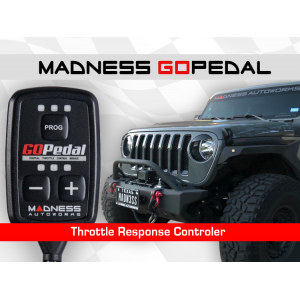 Jeep Wrangler JL 2.0L Throttle Response Controller - MADNESS GOPedal - Bluetooth